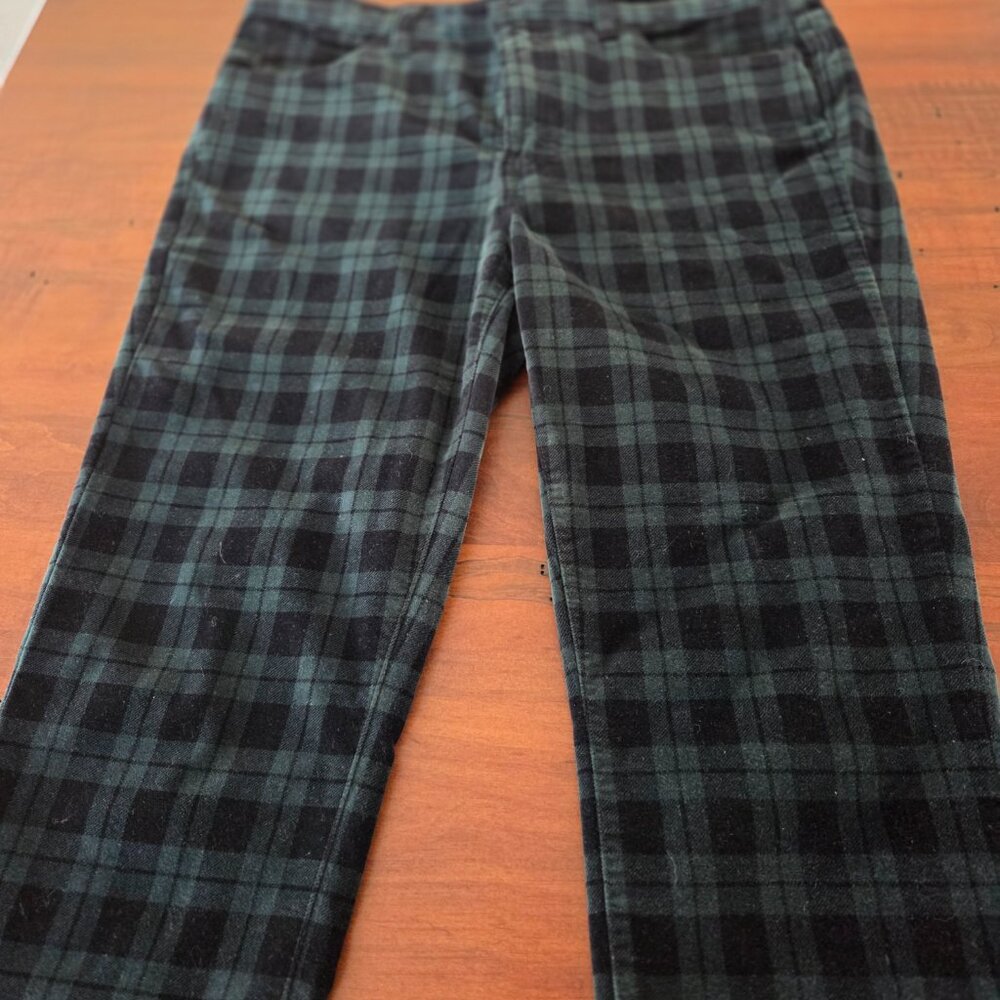Velveteen Black Watch Straight Leg pant Size 12 Talbots